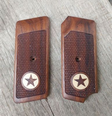 laser cut inlays wood grips